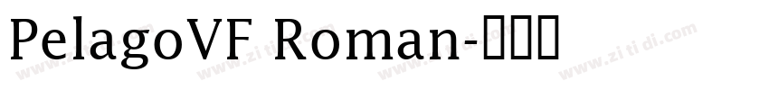 PelagoVF Roman字体转换